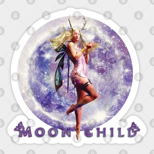 Moon Child Sticker by The Verdant Witch